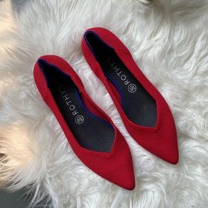 Rothy’s “The Point” Red Flats